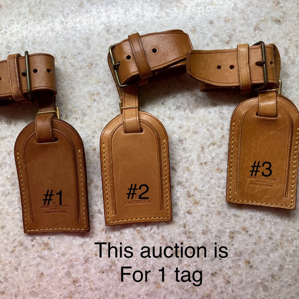Authentic Louis Vuitton Luggage Tag & Poignet Keepall Luggage Holder 3 available